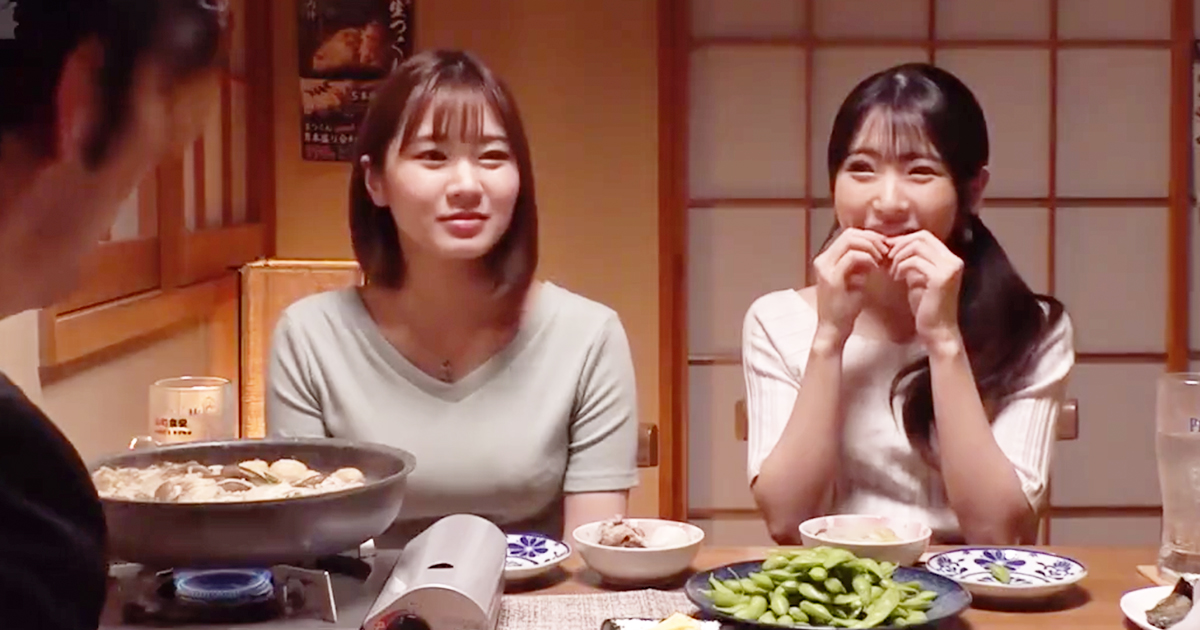 相席の飲み屋で出会った仲良しこよしのロリかわアイドル級の美少女二人を言葉巧みにホテル連れ込み半レイプで調教したった！お堅い二人だったがあっという間に乳首ビンビンあそこは大洪水！ノリノリで生ハメ中出しハメ撮りファック！貧乳で美乳なアイドル級の少女たち！